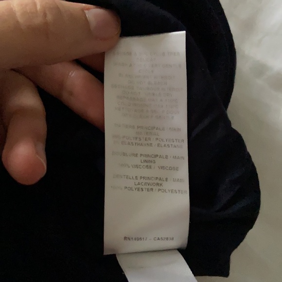 See By Chloe Navy Dress with Lace Detail - Picture 6 of 6